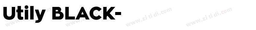 Utily BLACK字体转换